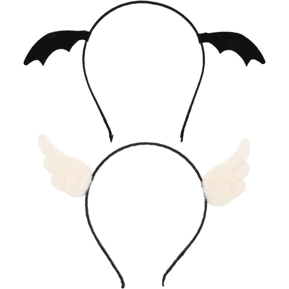 Halloween Headbands Angel Wings Devil Horns Kids Adults Costume Accessory